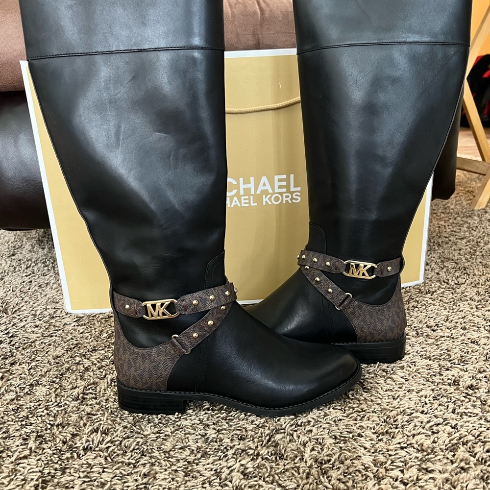 Michael Kors new calf high boots. Never worn.